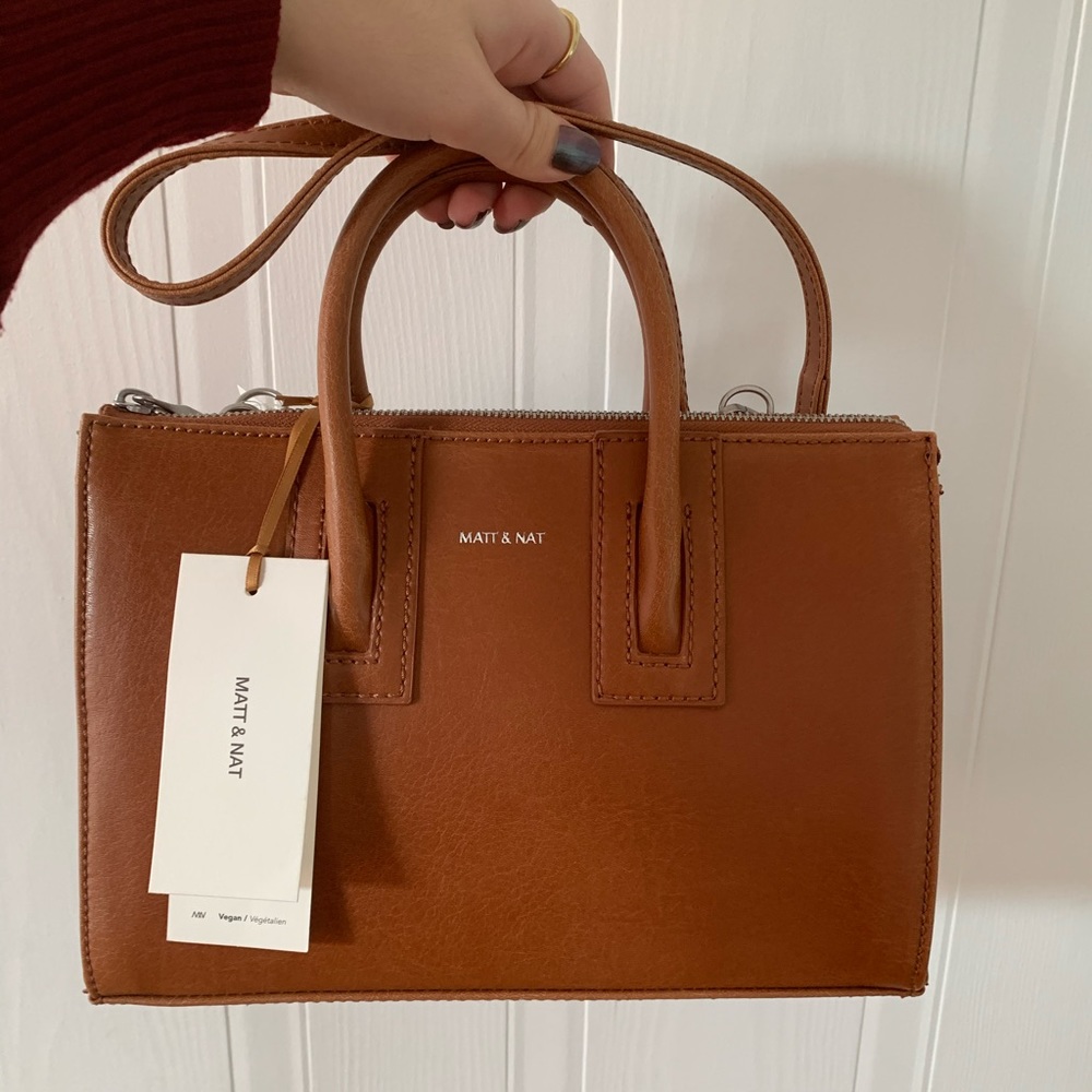 Matt and Nat tan handbag NWT